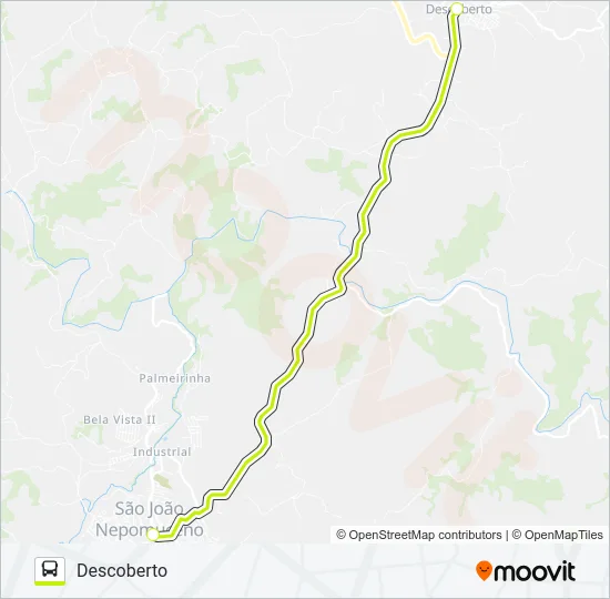 SJN X DESCOBERTO Bus Line Map