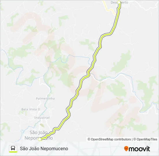 SJN X DESCOBERTO Bus Line Map
