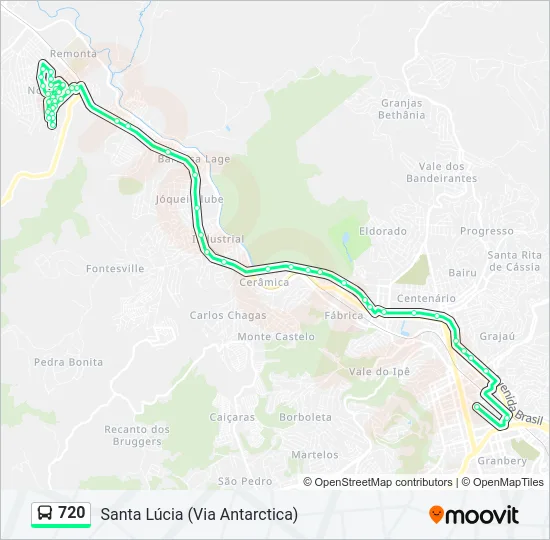720 Bus Line Map