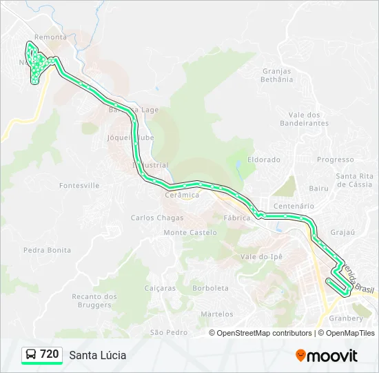 720 Bus Line Map