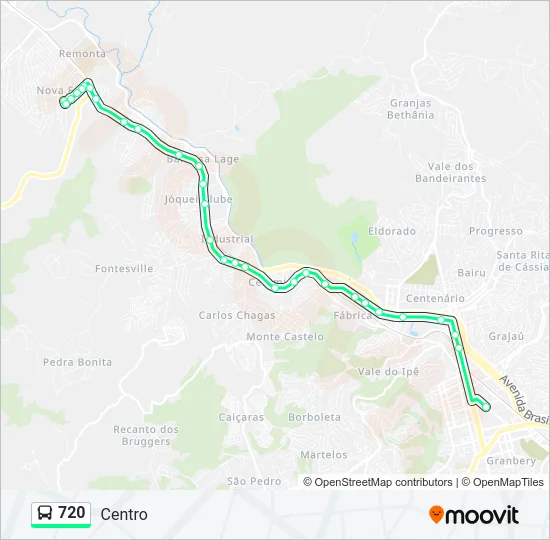 720 Bus Line Map