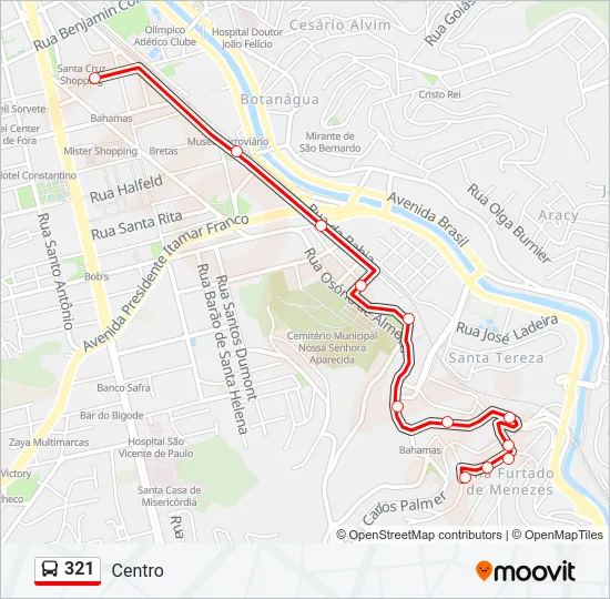 321 Bus Line Map