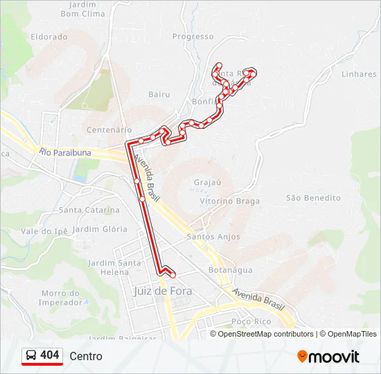 404 Bus Line Map
