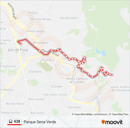 438 Bus Line Map