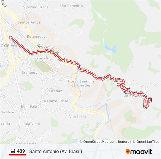 439 Route: Schedules, Stops & Maps - Santo Antônio (Av. Brasil) (Updated)