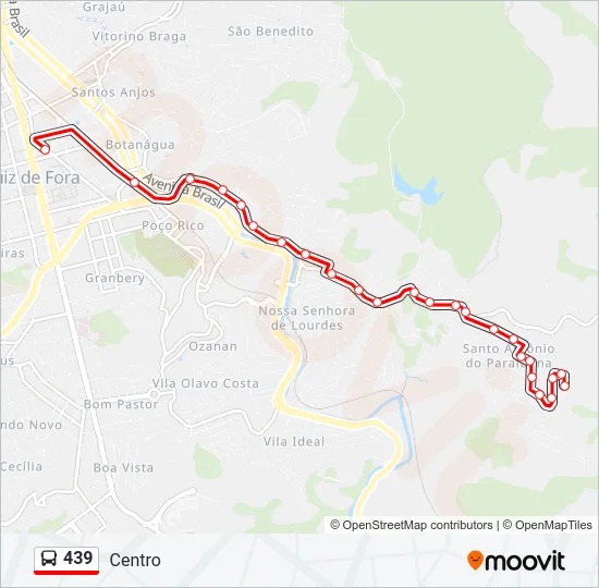 439 Bus Line Map