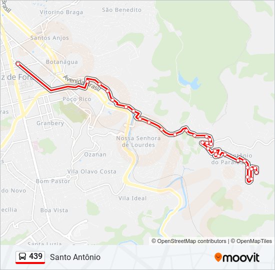 439 Route: Schedules, Stops & Maps - Santo Antônio (Updated)