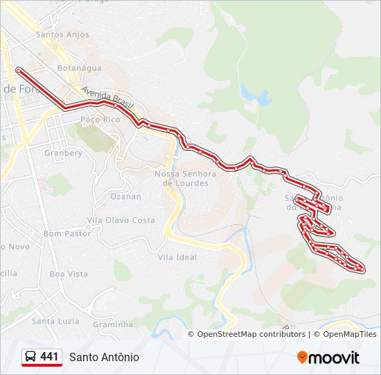 441 Route: Schedules, Stops & Maps - Santo Antônio (Updated)