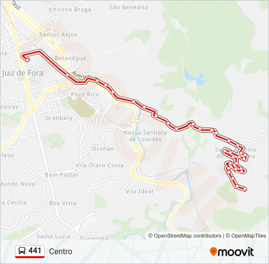 441 Bus Line Map