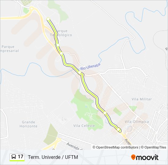 17 Bus Line Map