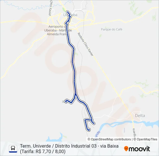 61 - RURAL Bus Line Map