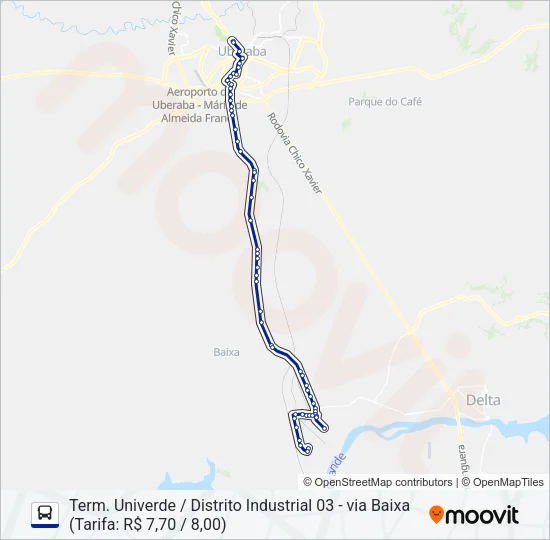 61 - RURAL Bus Line Map