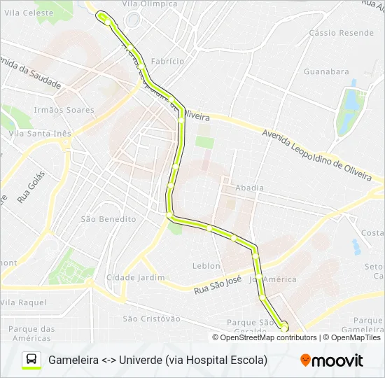 200 - VETOR BRT Bus Line Map