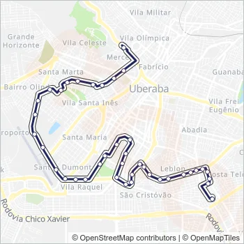 120 Bus Line Map