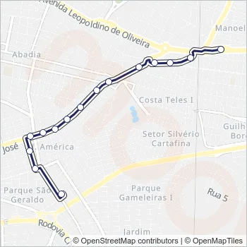 120 Bus Line Map