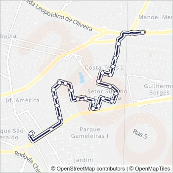 110 Bus Line Map