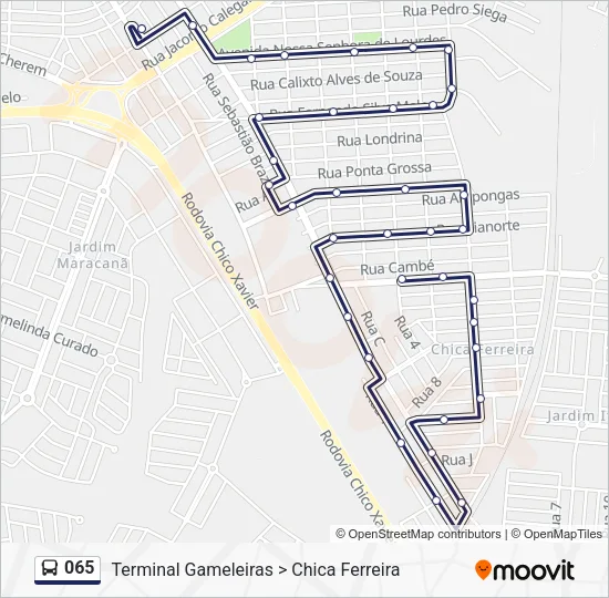065 Bus Line Map