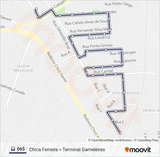 065 Bus Line Map