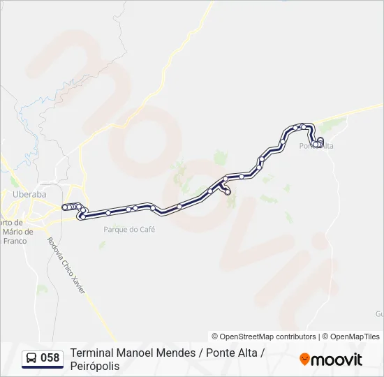 058 Bus Line Map