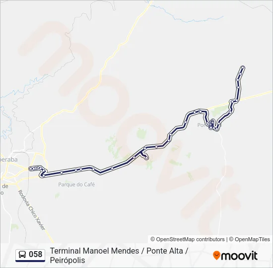 058 Bus Line Map