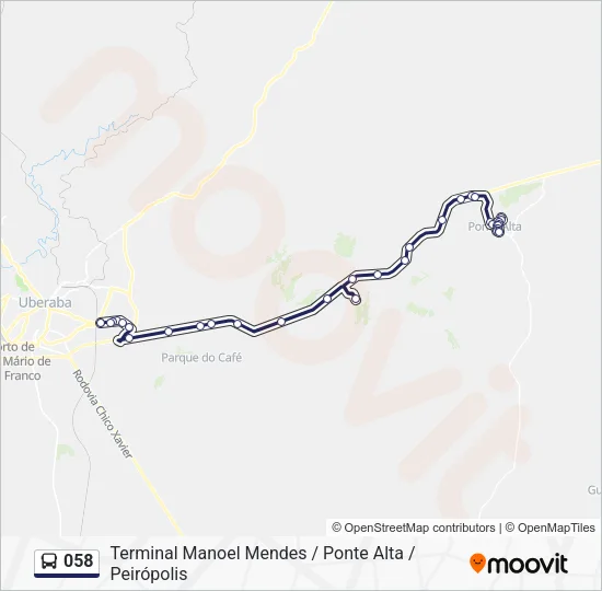 058 Bus Line Map