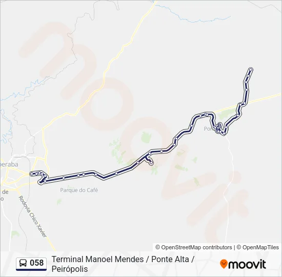 058 Bus Line Map