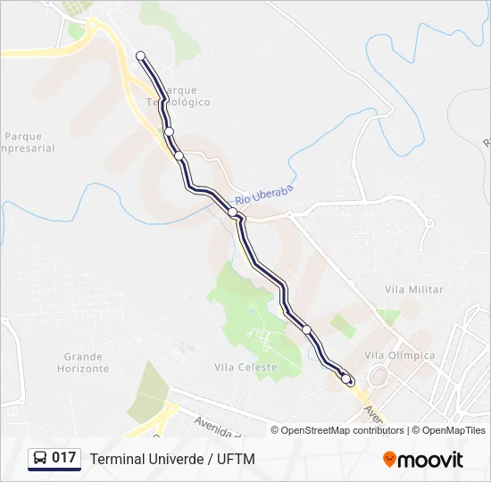 017 Bus Line Map