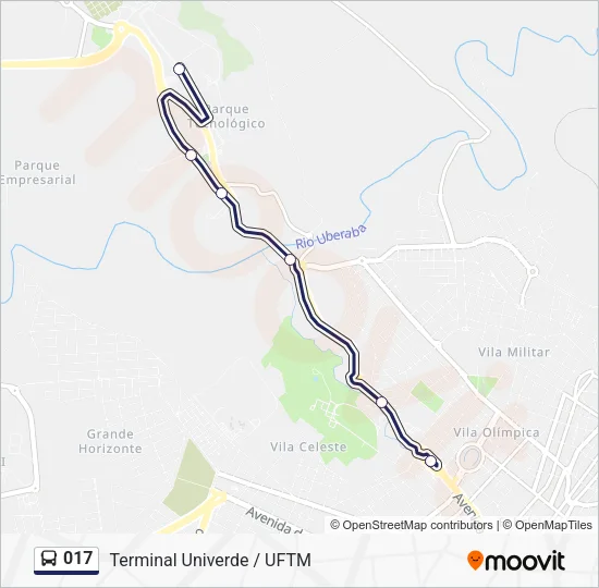 017 Bus Line Map