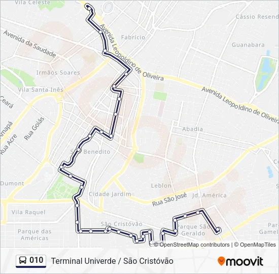 010 Bus Line Map