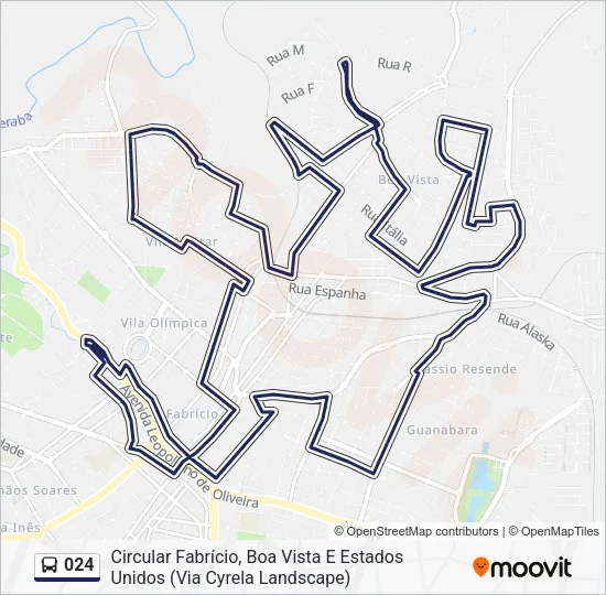 024 Bus Line Map