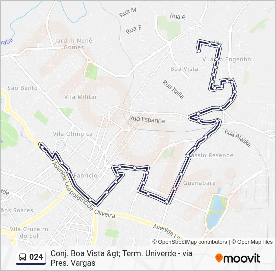 024 Bus Line Map