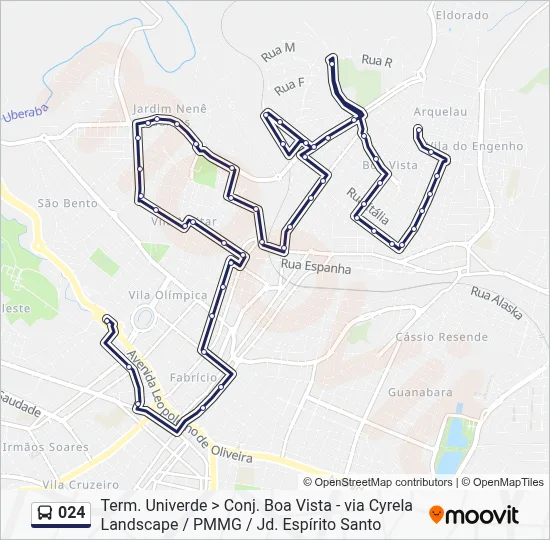 024 Bus Line Map