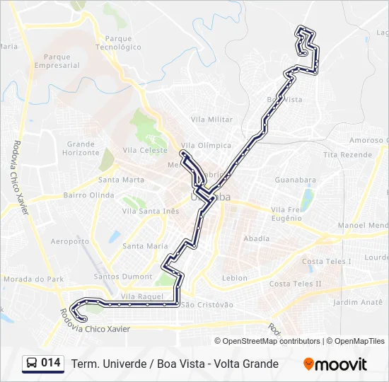 014 Bus Line Map
