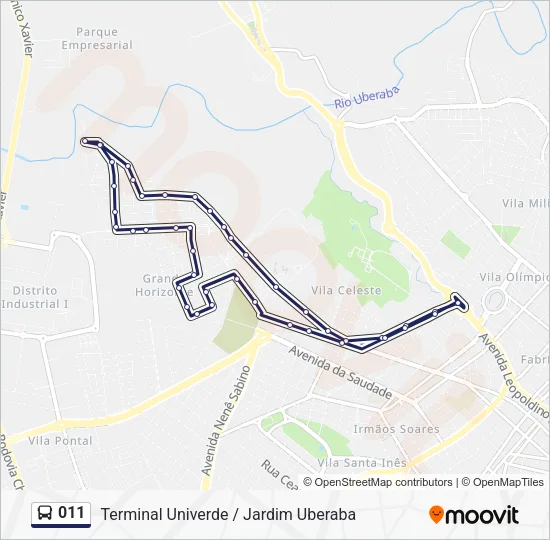 011 Bus Line Map