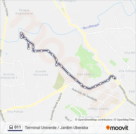 011 Bus Line Map