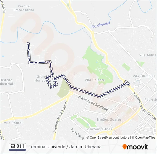 011 Bus Line Map