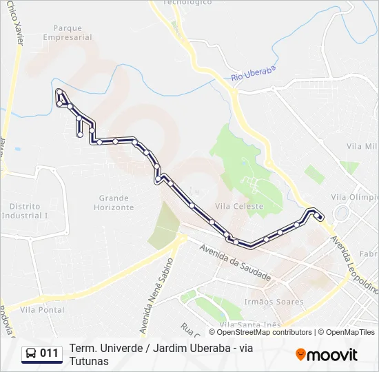 011 Bus Line Map