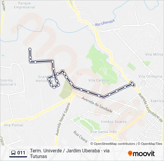 011 Bus Line Map