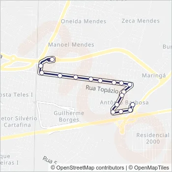 052 Bus Line Map