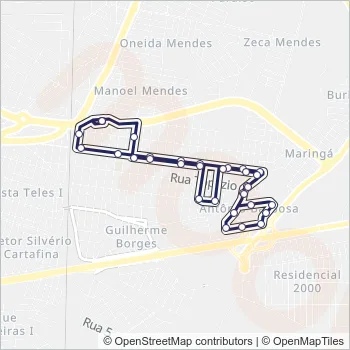 052 Bus Line Map
