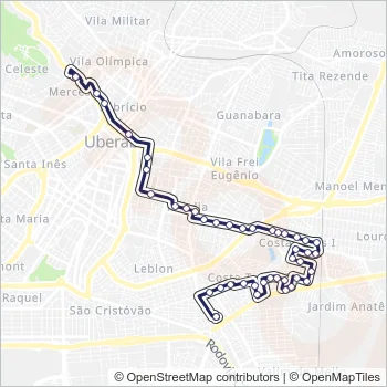 050 Bus Line Map