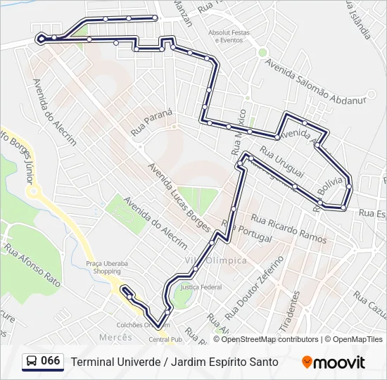 066 Bus Line Map