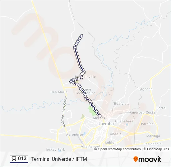 013 Bus Line Map