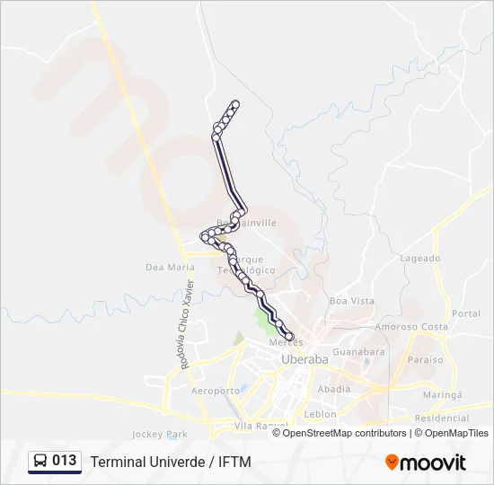 013 Bus Line Map