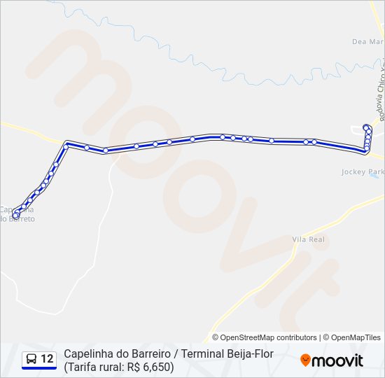 12 Bus Line Map