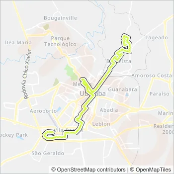 14 Bus Line Map