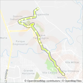15 Bus Line Map