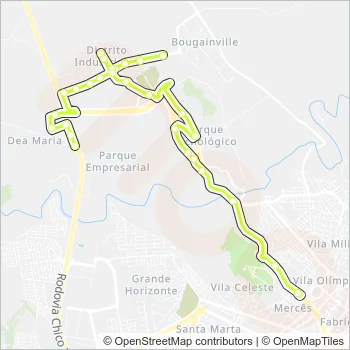 15 Bus Line Map
