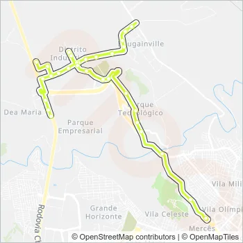 15 Bus Line Map