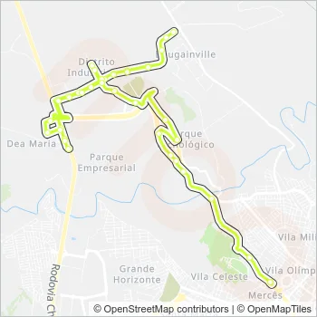 15 Bus Line Map